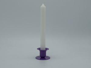 Kerzenhalter für Stabkerzen lila