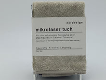 Laden Sie das Bild in den Galerie-Viewer, Mikrofasertuch nordesign 2er Set grau
