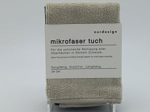 Mikrofasertuch nordesign 2er Set grau