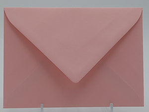 Briefumschlag gefüttert, C6 für Postkarten rosa