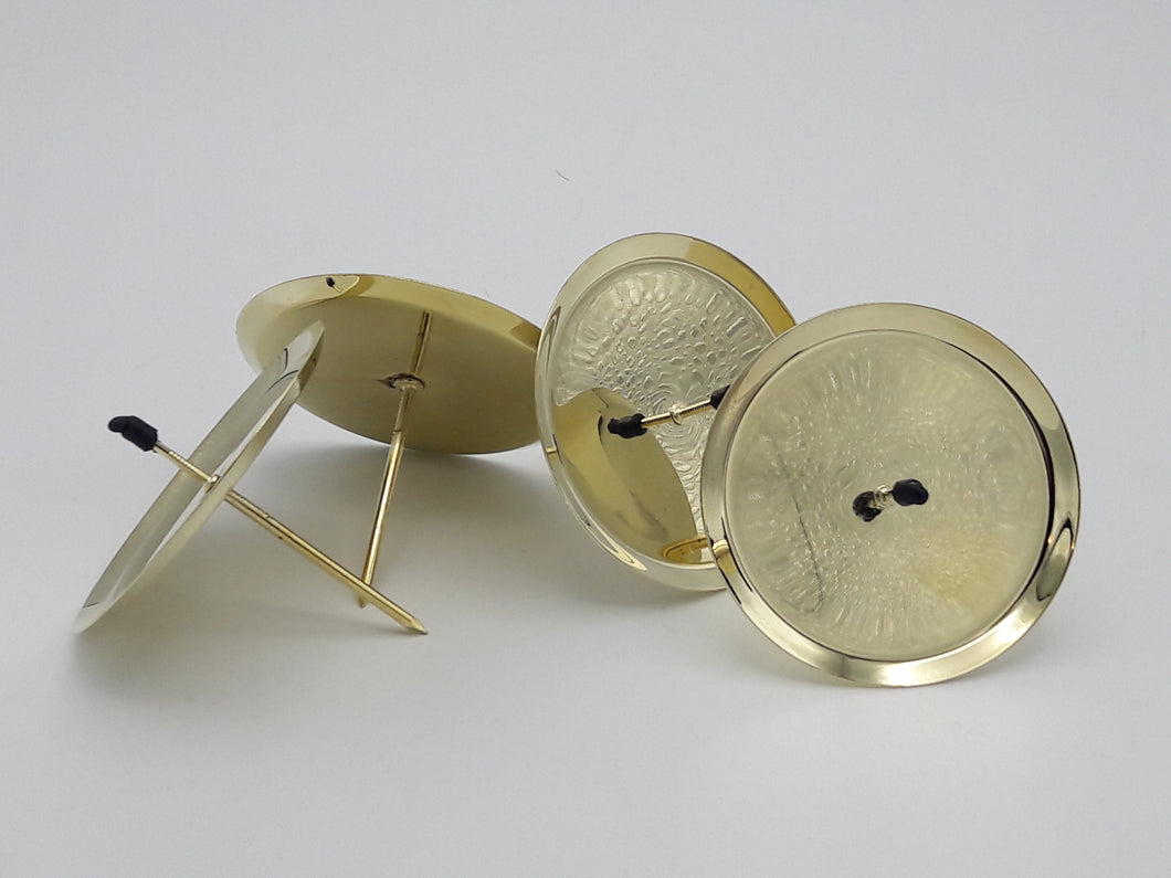 Kerzenstecker Metall 6 cm 4er Set Gold