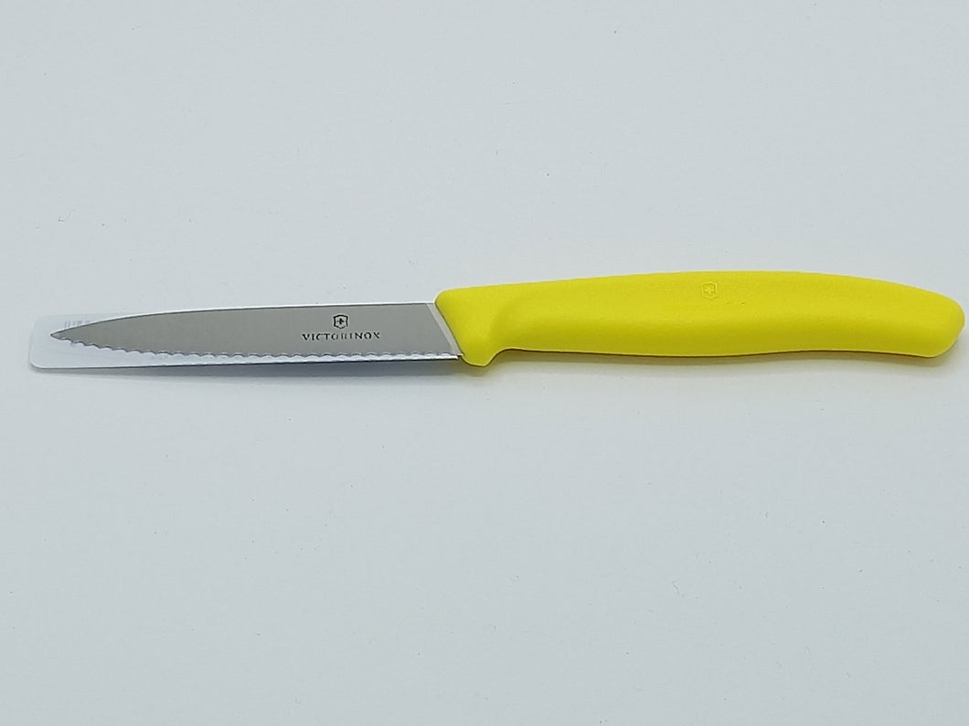 Victorinox Swiss Classic Gemüsemesser mit Wellenschliff 8cm gelb